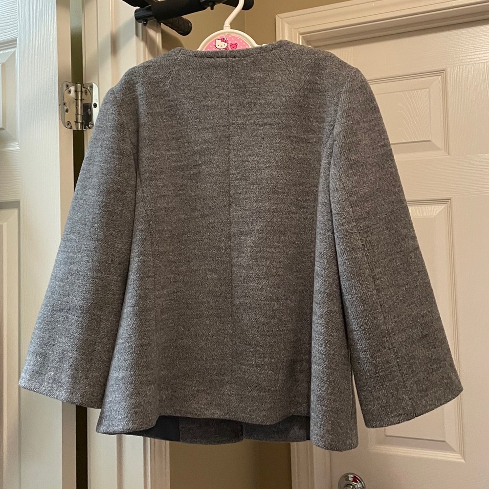 Grey Wool Coat Jacket - Picture 2 of 7